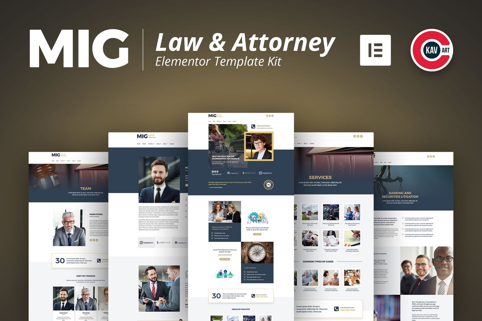 Mig - Law & Attorney Template Kit