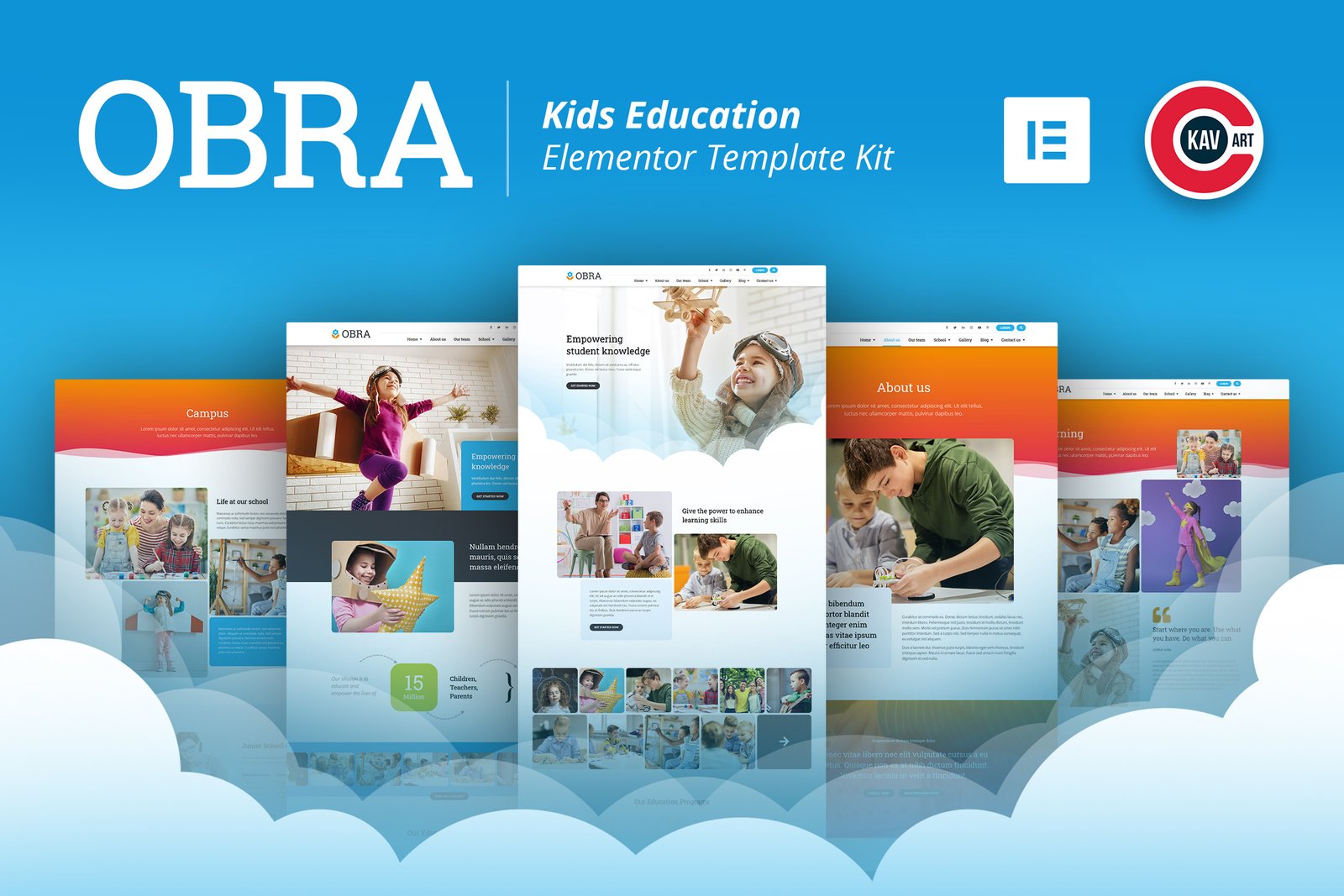 Obra - Kids Education & School Template Kit